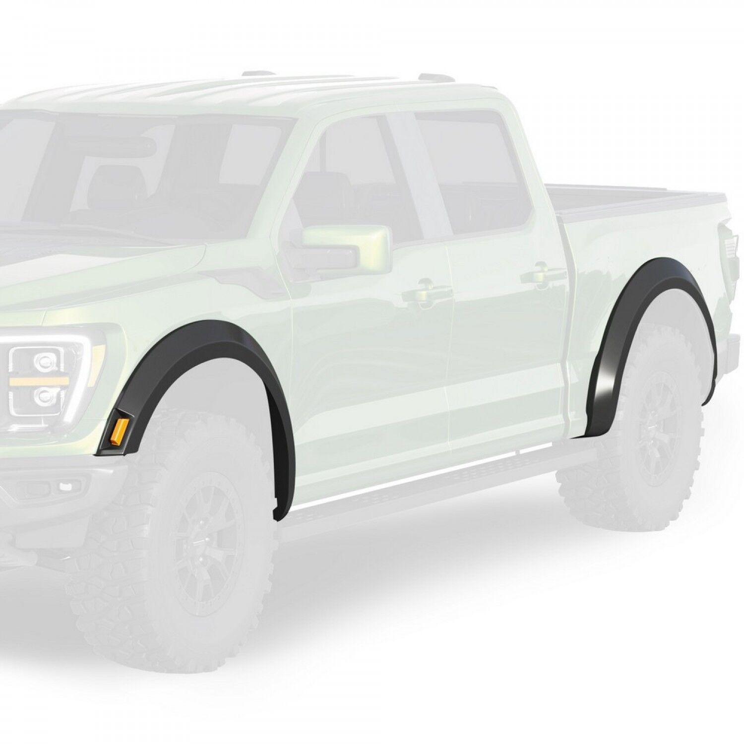Vicrez Fender Flares with Light Raptor Style vz101957 | Ford